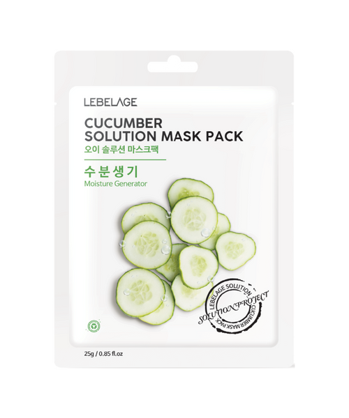 LEBELAGE CUCUMBER SOLUTION MASK PACK