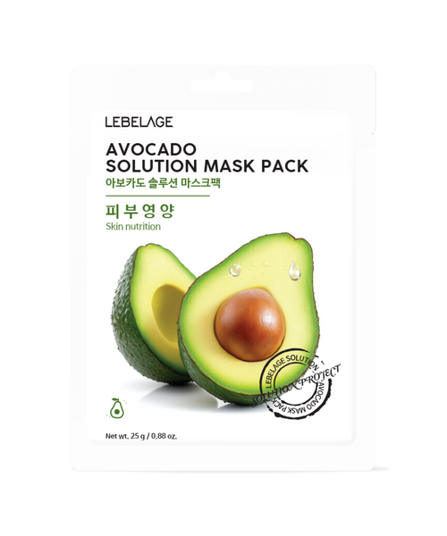 LEBELAGE AVOCADO SOLUTION MASK PACK
