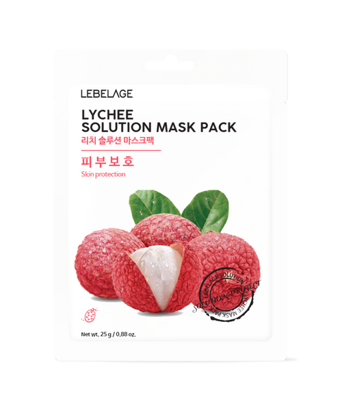 LEBELAGE LECHEE SOLUTION MASK PACK