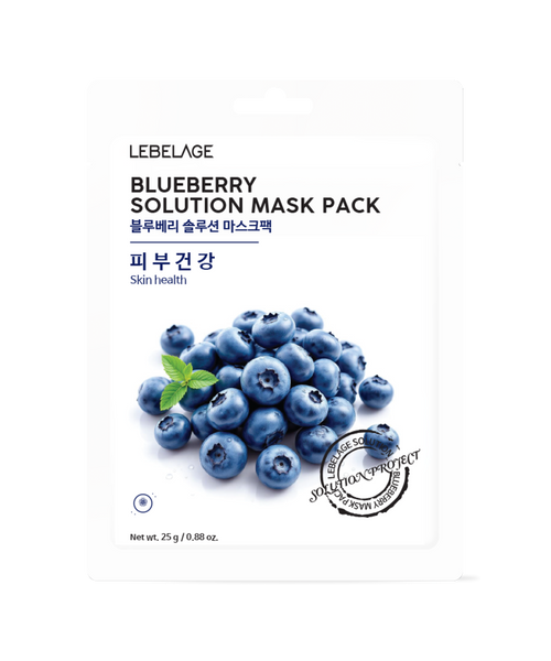 LEBELAGE BLUEBERRY SOLUTION MASK PACK