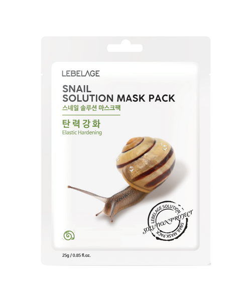 LEBELAGE SNAIL SOLUTION MASK PACK